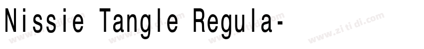 Nissie Tangle Regula字体转换